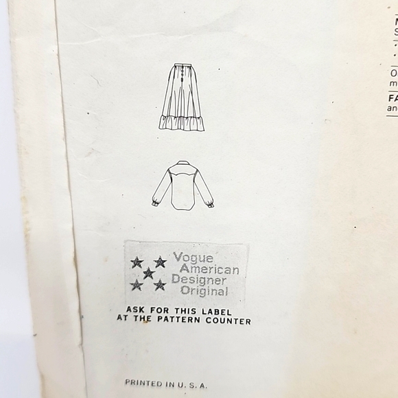 Ralph Lauren Vogue Young American Designer Pattern Ralph Lauren Size 6-14 - Picture 4 of 6